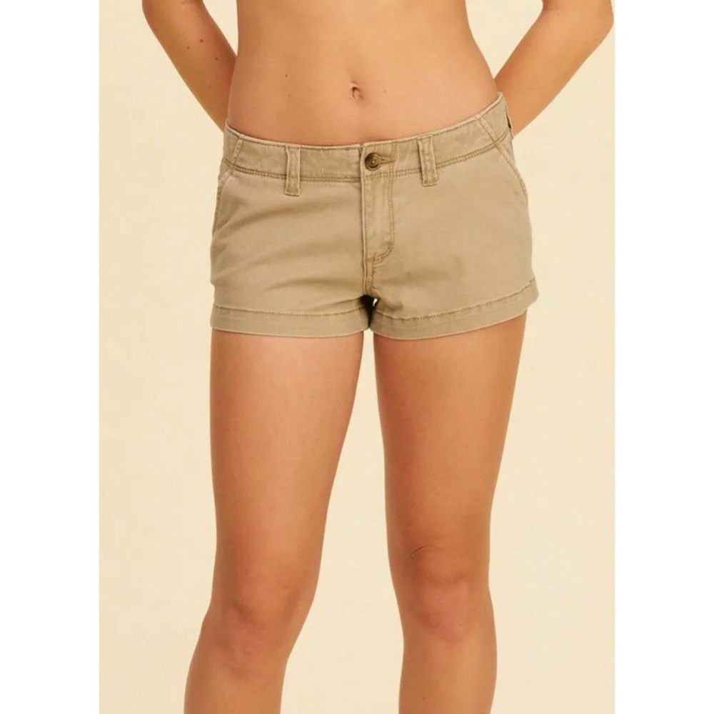 EUC Khaki / Beige HOLLISTER Short Shorts Sz 5/27